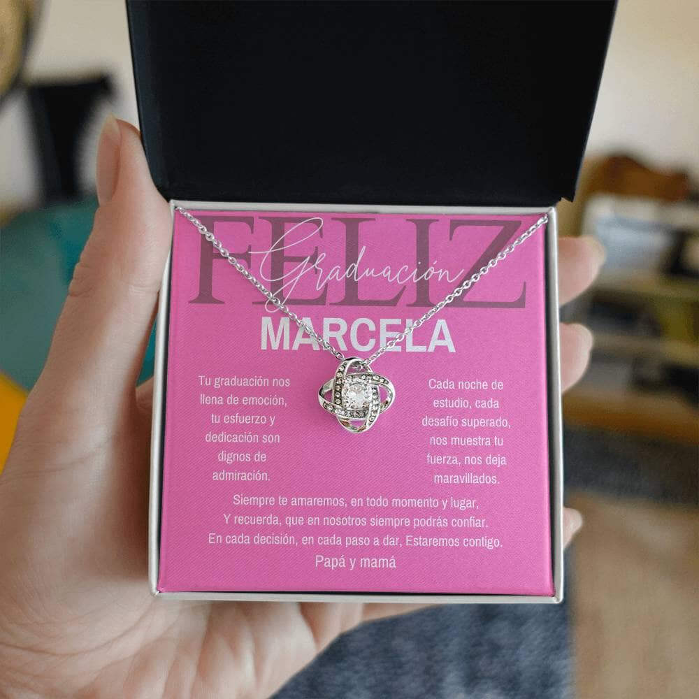 Un Lazo Eterno: Tu Orgullo y Amor, Plasmados en un Nudo de Amor para Celebrar su Graduación Jewelry/LoveKnot 