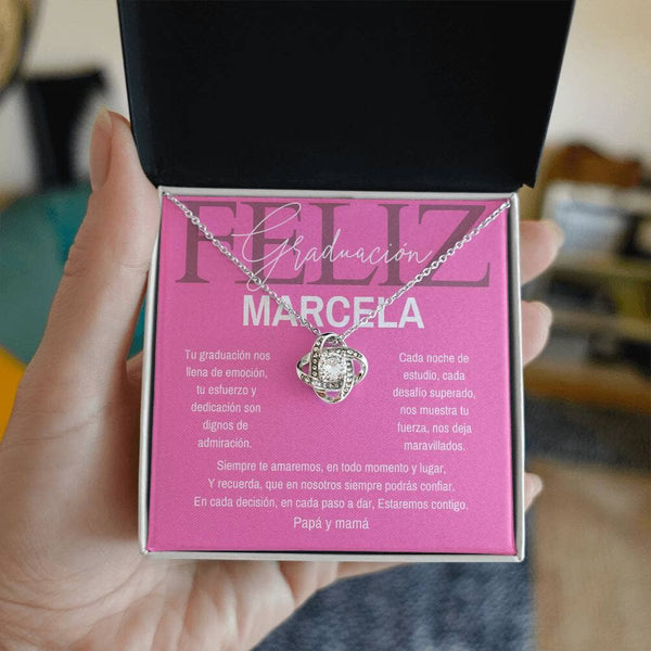 Un Lazo Eterno: Tu Orgullo y Amor, Plasmados en un Nudo de Amor para Celebrar su Graduación Jewelry/LoveKnot 