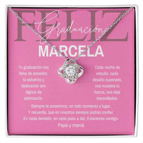 Un Lazo Eterno: Tu Orgullo y Amor, Plasmados en un Nudo de Amor para Celebrar su Graduación Jewelry/LoveKnot 