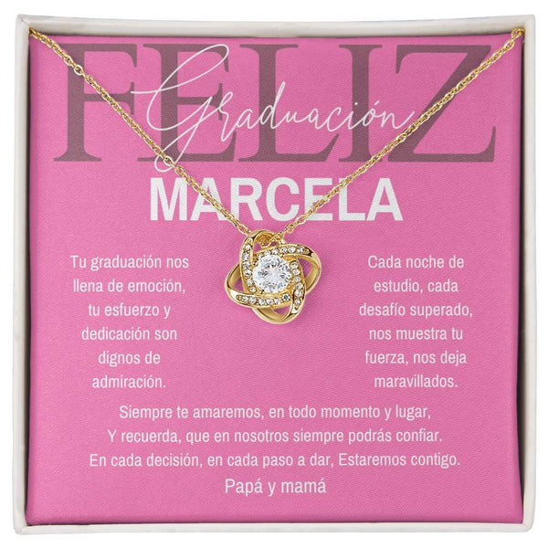 Un Lazo Eterno: Tu Orgullo y Amor, Plasmados en un Nudo de Amor para Celebrar su Graduación Jewelry/LoveKnot 