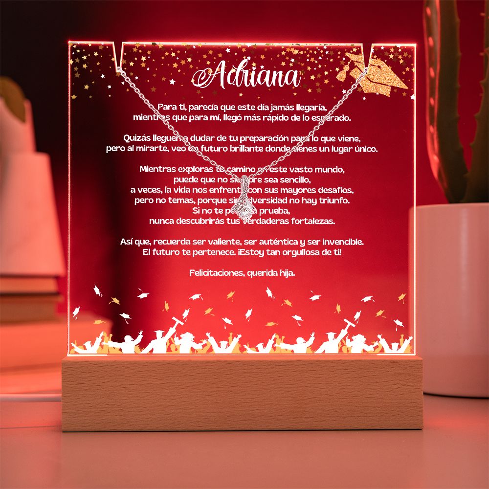 Un Legado de Amor: Set de Recuerdo Personalizado para Celebrar la Graduación de tu Hija Jewelry/AlluringBeauty 