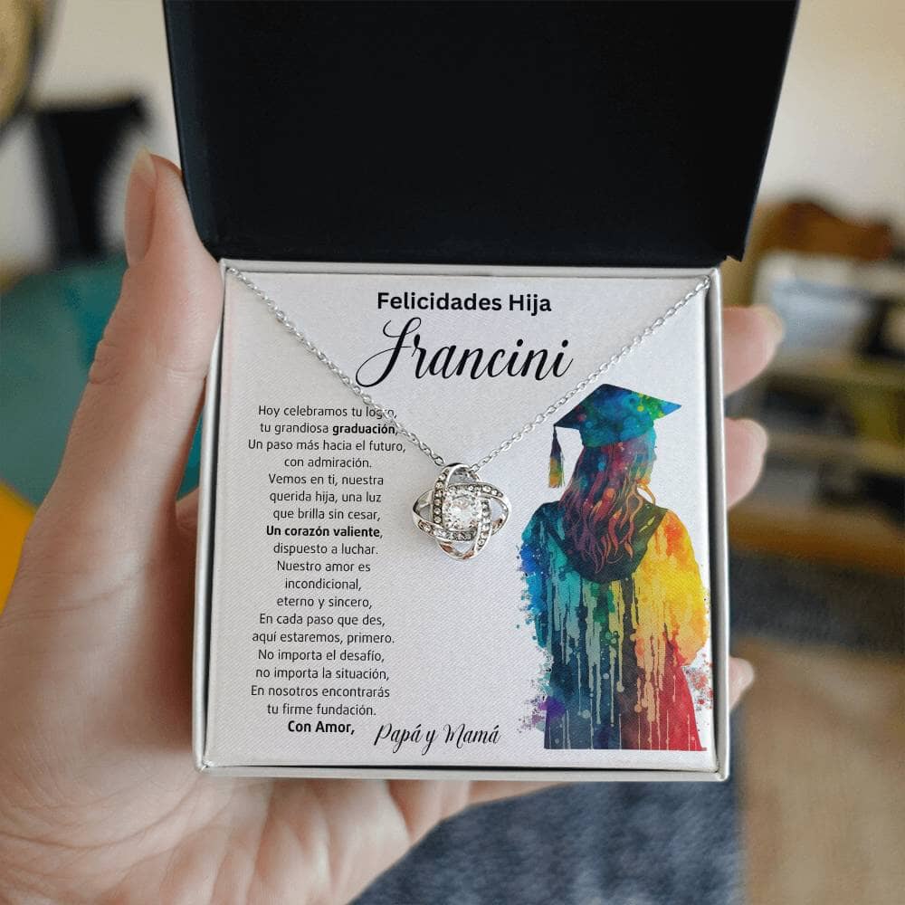 Un Nudo de Amor Eterno: Celebrando Tu Graduación y Nuestro Orgullo Infinito Jewelry/LoveKnot ShineOn Fulfillment Acabado en oro blanco de 14 k Standard Box 