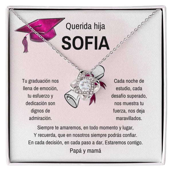 Un Nudo Eterno de Amor y Orgullo: El Regalo Perfecto para Celebrar su Graduación Jewelry/LoveKnot 