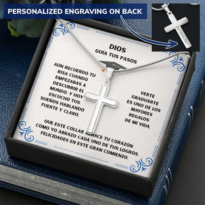 Un Nuevo Comienzo Bajo la Guía de Dios – Cruz Personalizada de Graduación Jewelry 