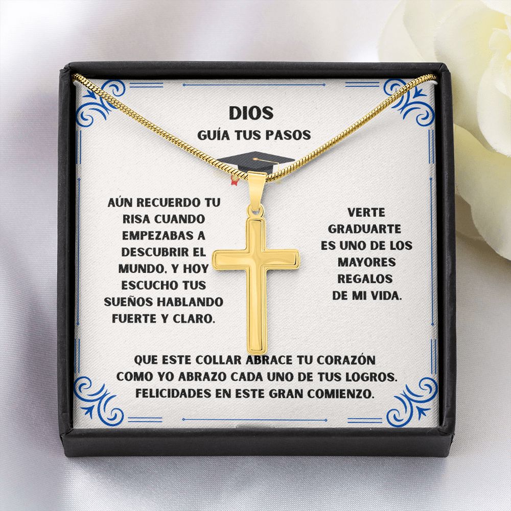 Un Nuevo Comienzo Bajo la Guía de Dios – Cruz Personalizada de Graduación Jewelry 