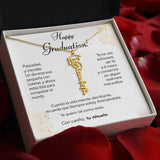 Un Recuerdo para Toda la Vida – Collar de Graduación Personalizado con Nombre (Para: Nieta, Hija, Sobrina, Hermana, Prima, Amiga) Jewelry/NameNecklaceHeart 