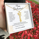Un Recuerdo para Toda la Vida – Collar de Graduación Personalizado con Nombre (Para: Nieta, Hija, Sobrina, Hermana, Prima, Amiga) Jewelry/NameNecklaceHeart 