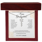 Un Recuerdo para Toda la Vida – Collar de Graduación Personalizado con Nombre (Para: Nieta, Hija, Sobrina, Hermana, Prima, Amiga) Jewelry/NameNecklaceHeart Acero inoxidable pulido Caja de Lujo de madera Mahogany con luz LED 