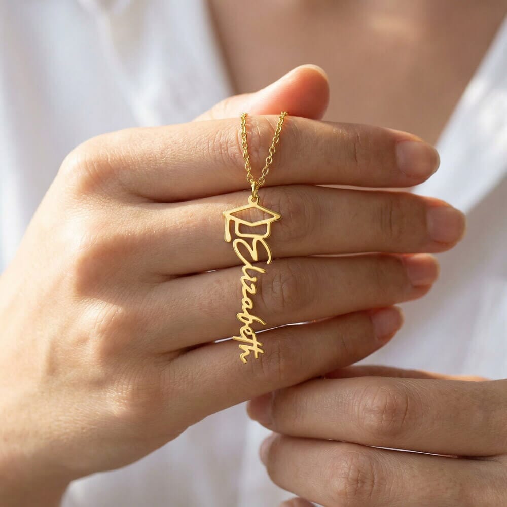 Un Recuerdo que Dura para Siempre - Regalo para Graduación Personalizado Jewelry/NameNecklace 