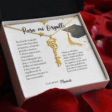 Un Recuerdo que Dura para Siempre - Regalo para Graduación Personalizado Jewelry/NameNecklace 