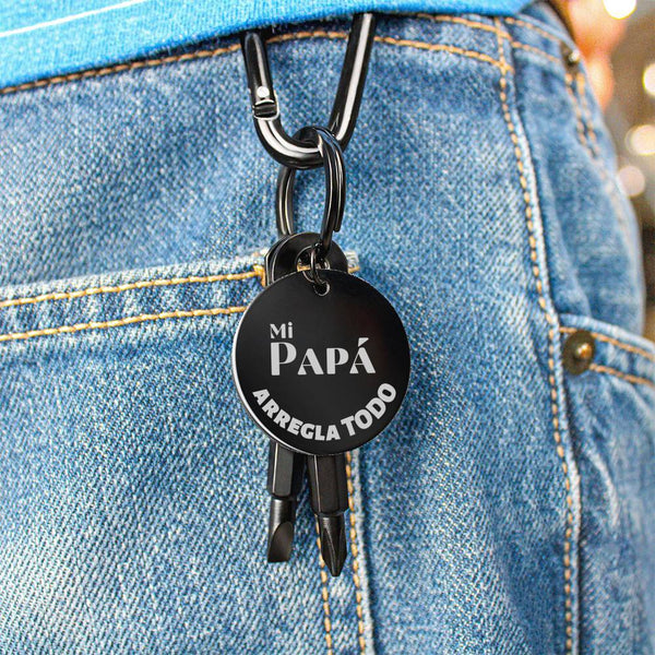 Un regalo especial y muy útil para Papá - Un llavero que necesita Todo Papá Jewelry 