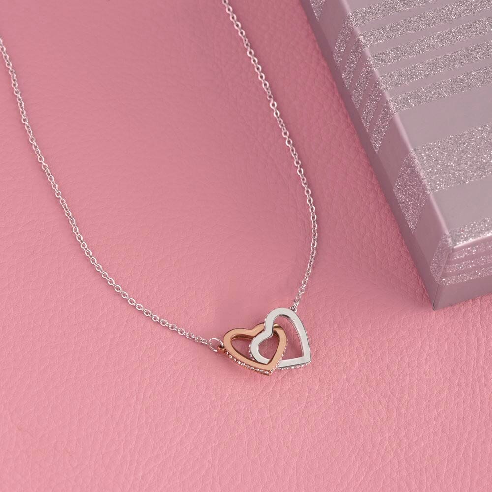 Un Regalo Inolvidable para Mamá - Collar Corazones Entrelazados con tarjeta personalizada Jewelry/InterlockingHearts 