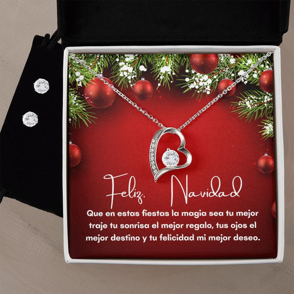 Un regalo para esa persona especial en esta Navidad - Collar Forever Love Jewelry ShineOn Fulfillment Acabado en oro blanco de 14 k Standard Box 