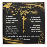 Un Regalo que Celebra el Orgullo y el Amor por tu Hermana – Collar de Graduación personalizado con birrete Jewelry Acabado en Oro Amarillo de 18 quilates Caja Estándar Incluida 