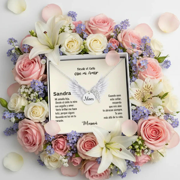 Un regalo que lleva esperanza, calma y cariño, como un susurro del cielo: Collar conmemorativo MOM Jewelry 