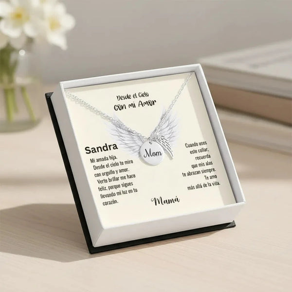 Un regalo que lleva esperanza, calma y cariño, como un susurro del cielo: Collar conmemorativo MOM Jewelry 