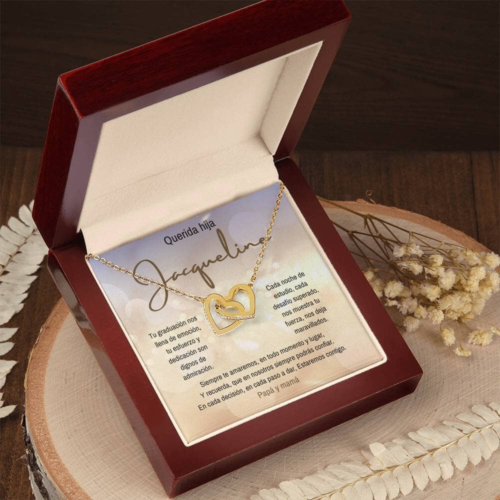 Un Símbolo de Amor y Orgullo: Collar de Corazones Entrelazados para Celebrar su Graduación Jewelry/InterlockingHearts 