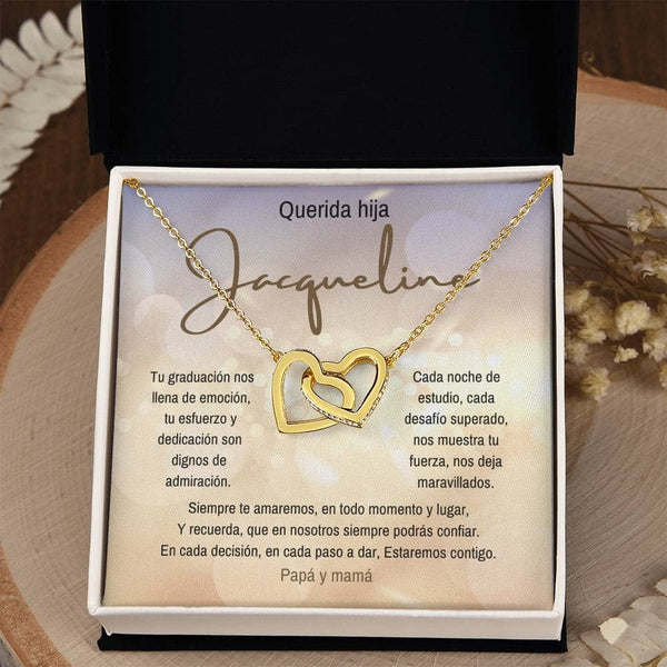 Un Símbolo de Amor y Orgullo: Collar de Corazones Entrelazados para Celebrar su Graduación Jewelry/InterlockingHearts 