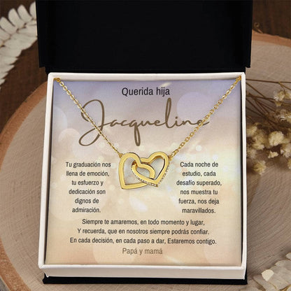 Un Símbolo de Amor y Orgullo: Collar de Corazones Entrelazados para Celebrar su Graduación Jewelry/InterlockingHearts 
