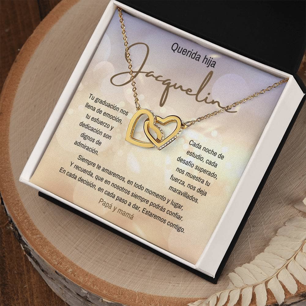 Un Símbolo de Amor y Orgullo: Collar de Corazones Entrelazados para Celebrar su Graduación Jewelry/InterlockingHearts 