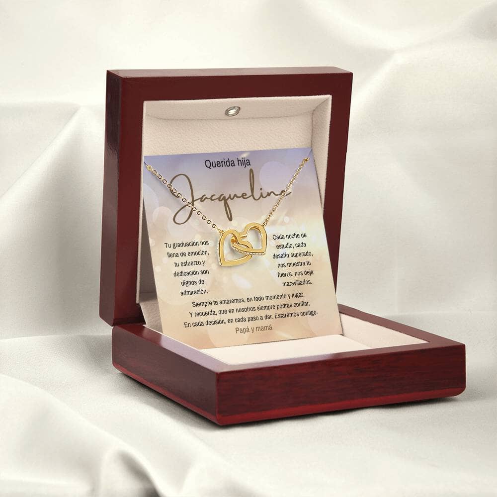 Un Símbolo de Amor y Orgullo: Collar de Corazones Entrelazados para Celebrar su Graduación Jewelry/InterlockingHearts 