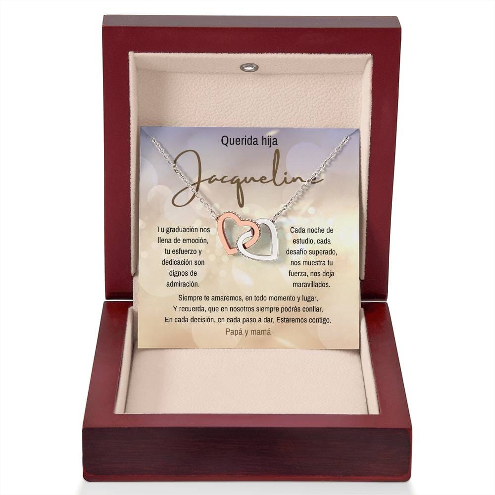 Un Símbolo de Amor y Orgullo: Collar de Corazones Entrelazados para Celebrar su Graduación Jewelry/InterlockingHearts 