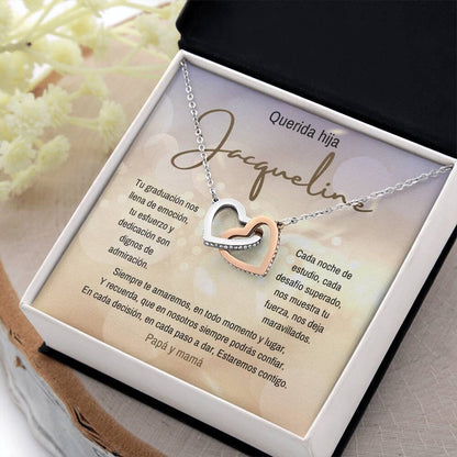 Un Símbolo de Amor y Orgullo: Collar de Corazones Entrelazados para Celebrar su Graduación Jewelry/InterlockingHearts 