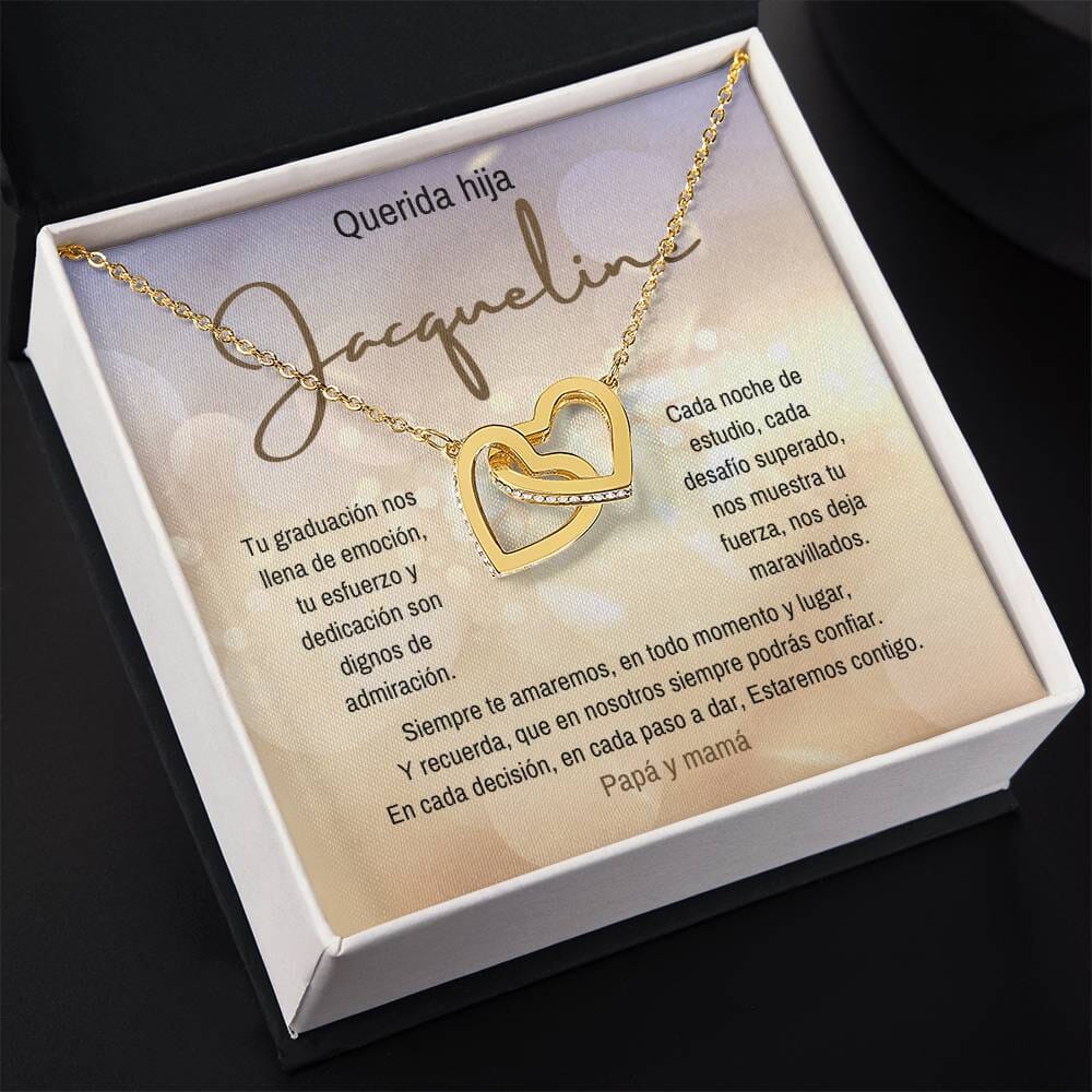 Un Símbolo de Amor y Orgullo: Collar de Corazones Entrelazados para Celebrar su Graduación Jewelry/InterlockingHearts 