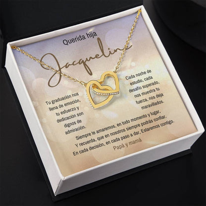 Un Símbolo de Amor y Orgullo: Collar de Corazones Entrelazados para Celebrar su Graduación Jewelry/InterlockingHearts 