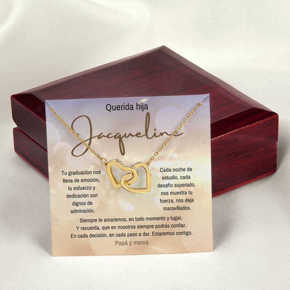 Un Símbolo de Amor y Orgullo: Collar de Corazones Entrelazados para Celebrar su Graduación Jewelry/InterlockingHearts 