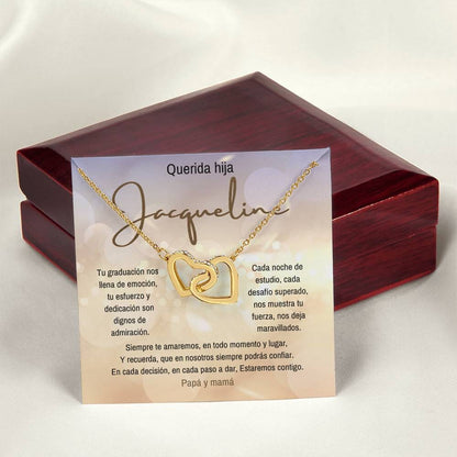 Un Símbolo de Amor y Orgullo: Collar de Corazones Entrelazados para Celebrar su Graduación Jewelry/InterlockingHearts 