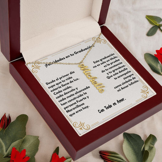Un Símbolo de Amor y Orgullo en Tu Graduación – Collar Personalizado con Nombre Jewelry 