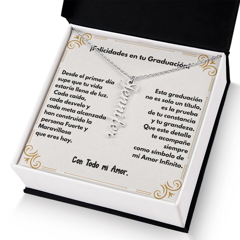Un Símbolo de Amor y Orgullo en Tu Graduación – Collar Personalizado con Nombre Jewelry 