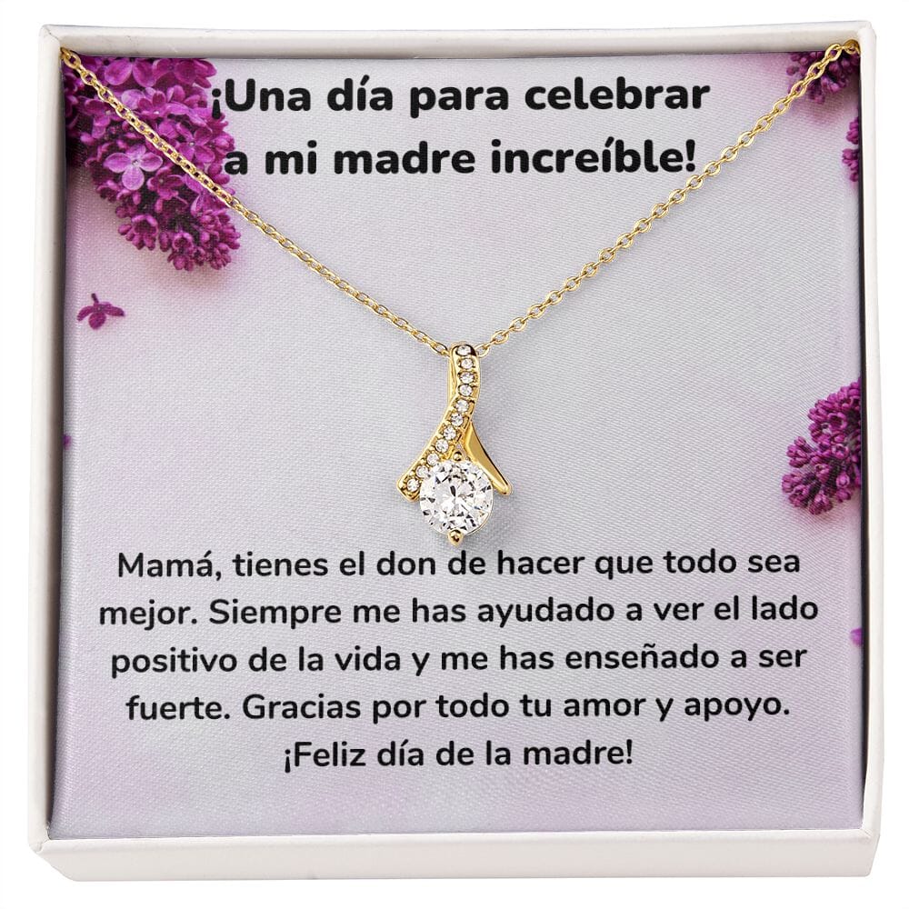 ¡Una día para celebrar a mi madre increíble! Collar Belleza Seductora (Alluring Beauty) Para Mamá Jewelry/AlluringBeauty Acabado en Oro Amarillo de 18 quilates Standard Box 
