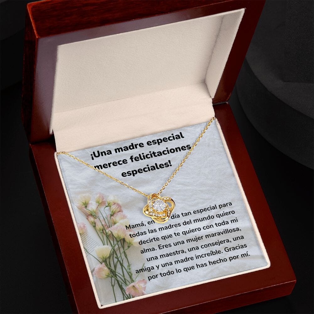 ¡Una madre especial merece felicitaciones especiales! Collar Para Mamá Nudo de Amor (LoveKnot) Jewelry ShineOn Fulfillment 