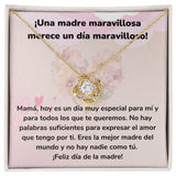 ¡Una madre maravillosa merece un día maravilloso! Collar Para Mamá Nudo de Amor (LoveKnot) Jewelry ShineOn Fulfillment Acabado en Oro Amarillo de 18 quilates Cajita Estándar (GRATIS) 