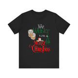 🎄 We Whisky a Merry Christmas 🎄 - Camiseta Navideña Única y Divertida (Negra o Blanca) T-Shirt Printify Black S 