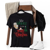 🎄 We Whisky a Merry Christmas 🎄 - Camiseta Navideña Única y Divertida (Negra o Blanca) T-Shirt Printify 