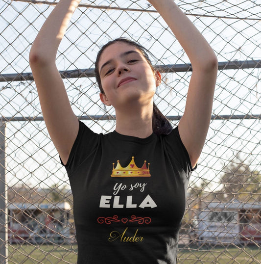 Yo Soy Ella. Personalizada -- Unisex Jersey Short Sleeve Tee T-Shirt Black S 